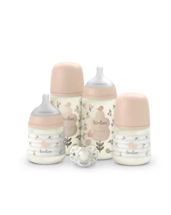 SUAVINEX SET BIBERON ROSA
